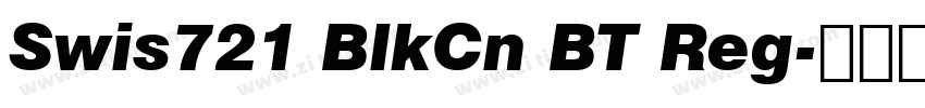 Swis721 BlkCn BT Reg字体转换